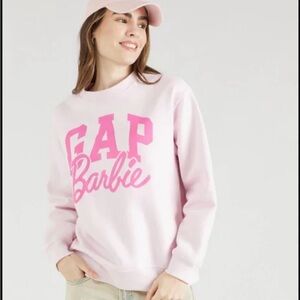 GAP Pink Crewneck Sweatshirt with Bright Pink Logo